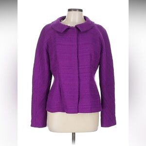 Alberta Ferretti Purple Knit Jacket